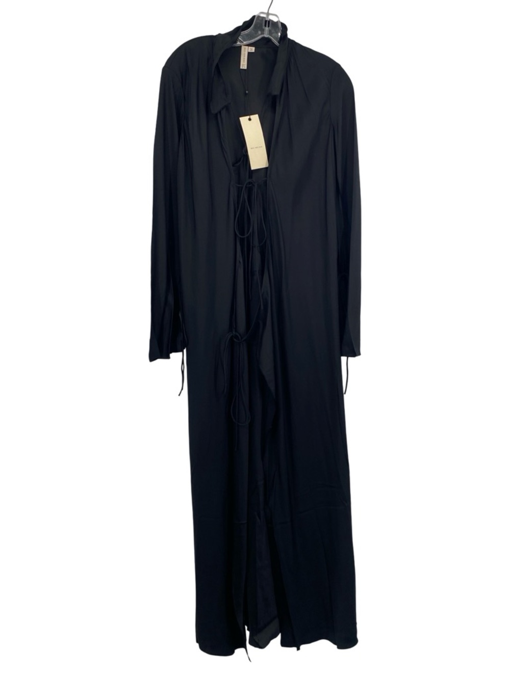 Bec + Bridge Emery Long Sleeve Tie Black Maxi Dress New Size 6 - Picture 8 of 14